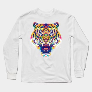 Tiger Pop art Long Sleeve T-Shirt